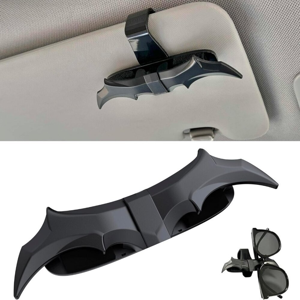 Bat Wing Shaped Sunglasses Holders for Car, Visor Accessories, Car Gadgets for M